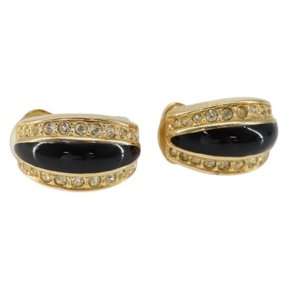Christian Dior Earring metal Gold Auth